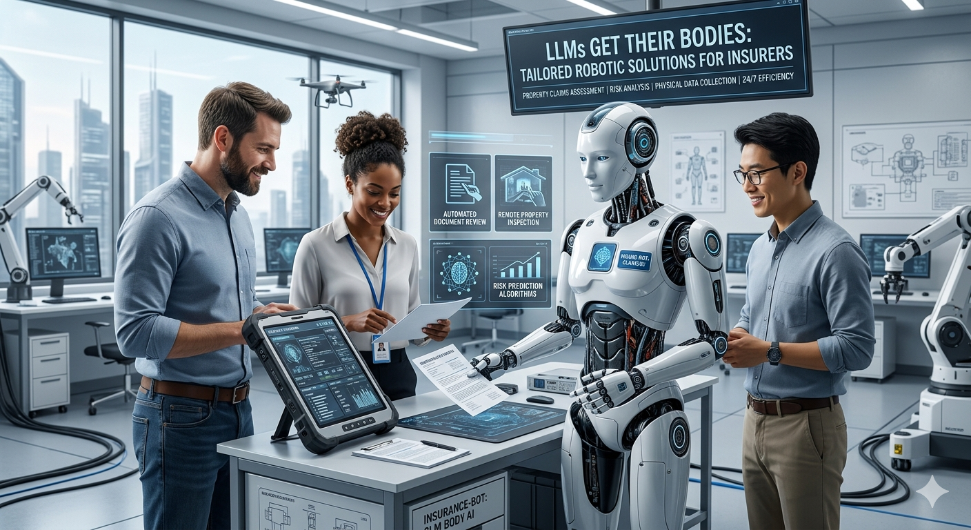 When LLMs Get Their Bodies: Tailored Robotic Solutions for Insurers